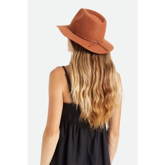 ✨BRIXTON WESLEY PACKABLE BROWN FEDORA✨ - Picture 3 of 11